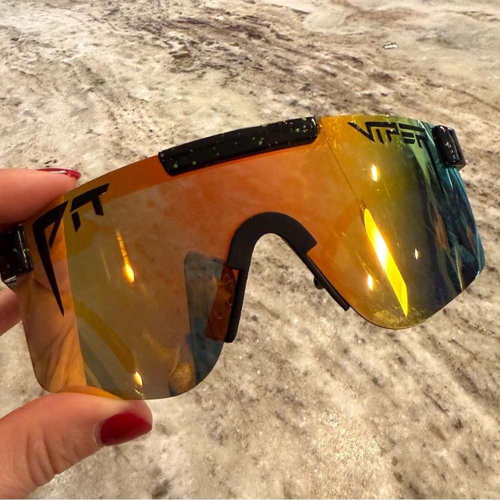 Pit Viper Orange and Yellow Sunglasses